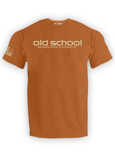 OS "Karheartt" Brown 100% Cotton Tee Shirt - Old School Bodybuilding Clothing Co.