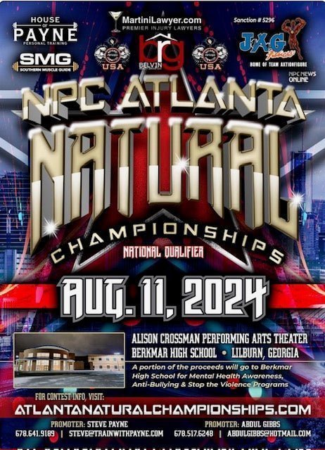 NPC Atlanta Natural Championships National Qualifier - Old School Bodybuilding Clothing Co.