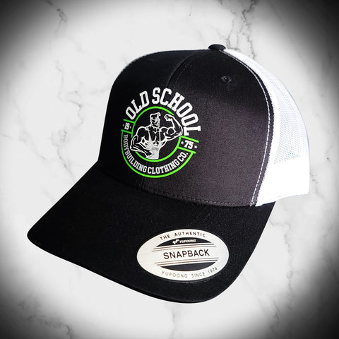 YP "1975 Circle" Green on Black & White Trucker Hat