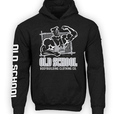 Hoodie "Frame" Black Hoodie - Old School Bodybuilding Clothing Co.