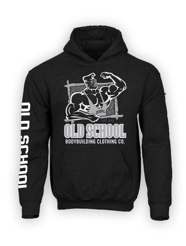 Hoodie "Frame" Black Hoodie - Old School Bodybuilding Clothing Co.
