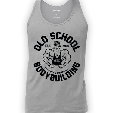 OS "Emblem" Sport Grey Tank Top - Old School Bodybuilding Clothing Co.