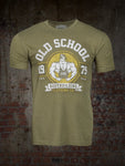 Vintage 1975 Lt. Olive Tee Shirt - Old School Bodybuilding Clothing Co.