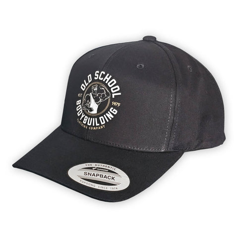 YP Black & Black & White Olympia Trucker Hats - Old School Bodybuilding Clothing Co.