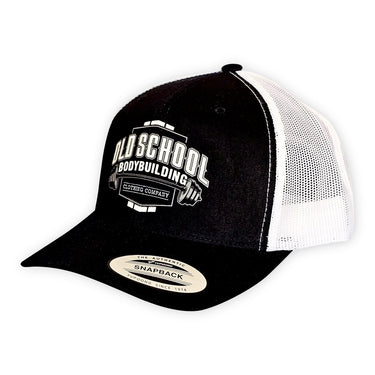 YP Black & White "Marquee" Trucker Hat - Old School Bodybuilding Clothing Co.